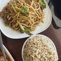 Black pepper noodles  at Garden Fresh in Mountain View