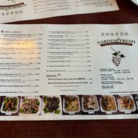 Menu 2 at Garden Fresh in Mountain View