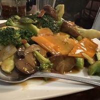 Vegan ribs (mushroom based)  at Garden Fresh in Mountain View