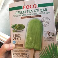 Vegan coconut ice cream green tea flavor at Pakkai in Paris