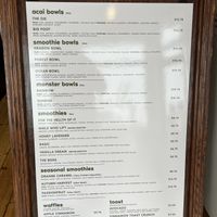 Menu at Hello Juice in St Louis
