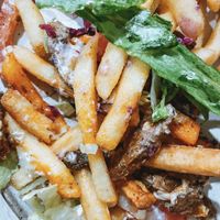 Donner fries at Vegan Munch in Birmingham