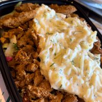 Doner salad box  at Vegan Munch in Birmingham