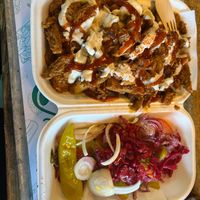 Döner and Fries Box (Halal Snack Pack!)  at Vegan Munch in Birmingham