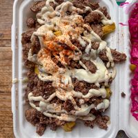Lamb Shawarma Fries  at Vegan Munch in Birmingham