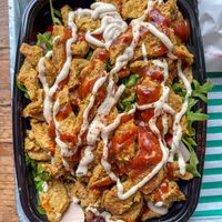 Chick’n Shawarma Salad  at Vegan Munch in Birmingham