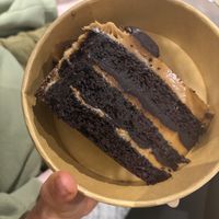 Chocolate caramel cake 10/10  at Vegan Munch in Birmingham