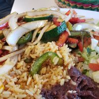 Veggie fajita! at Pupuseria Kent Island in Stevensville