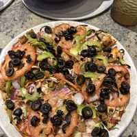 “The Works” Vegan Pizzaa  at Tomato Joe's Pizza & Taps in Canyon Country