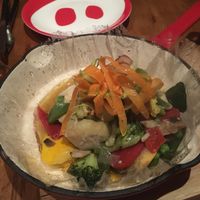 Steamed vegetables with a lot of oil at El Willy in Shanghai