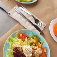 Vegan salad to start at La Terraza del Girasol in Murcia