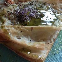 Delicia de sobrasada con cremoso de anacardos at La Terraza del Girasol in Murcia