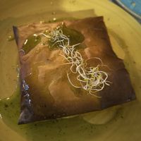 Milhoja vegana at La Terraza del Girasol in Murcia