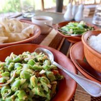 bean salad at A Little Tree House in Nyaungshwe