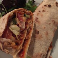 haggis wrap at Stereo in Glasgow