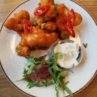 Cauliflower buffalo wings at Stereo in Glasgow