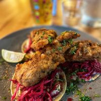 Banana blossom tacos. at Stereo in Glasgow