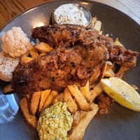 Fish supper at Stereo in Glasgow