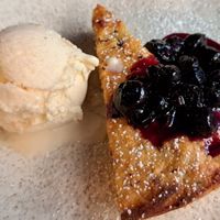 Orange, almond & polenta sponge at Stereo in Glasgow