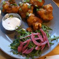Cauliflower wings at Stereo in Glasgow