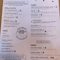 Menu July 2024 at Stereo in Glasgow