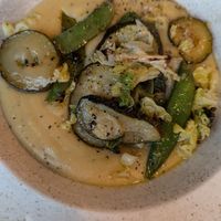 Polenta with green at Stereo in Glasgow