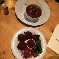 Some Daal and Veg pakora at Stereo in Glasgow