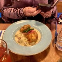 Haggis bon bons and mash  at Stereo in Glasgow