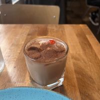 Absolutely delicious sundae on the rocks cocktail  at Stereo in Glasgow