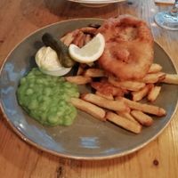 fish and chips at Stereo in Glasgow