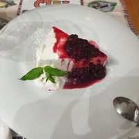 Vegan Cheesecake (it's very good) at Frankie's in Sorrento