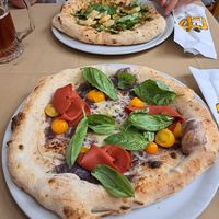 Front pizzais vegan at Frankie's in Sorrento
