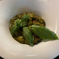 Gnocchi with broccoli rabe pesto  at Frankie's in Sorrento