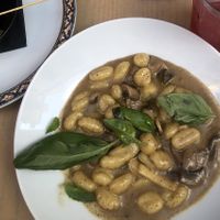 Walnut pesto and mushroom gnocchi   at Frankie's in Sorrento