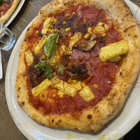 Sombrero pizza was delicious   at Frankie's in Sorrento