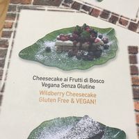 Vegan dessert option at Frankie's in Sorrento