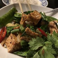 Chilli-basil tofu  at Chedi Thai in Sydney