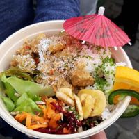 Mauritian bowl at Voodoo Vegan in Brussels