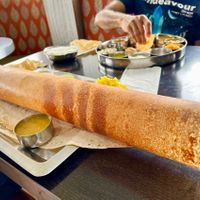 Paper Dosa, made vegan without ghee   at Saravana Bhavan in Sunnyvale