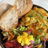 Scrambled tofu   at Flow Specialty Coffee Bar & Bistro in Budapest