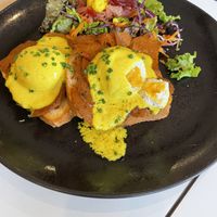‘Eggs’ Benedict   at Flow Specialty Coffee Bar & Bistro in Budapest