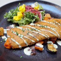 Vegan Omelette at Flow Specialty Coffee Bar & Bistro in Budapest