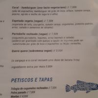 Vegetarian menu 2 at Sailorman and Friends in Povoa De Varzim