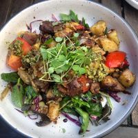 Roasted veg salad at Cafe 4U in Whakatane