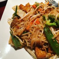 Vegan pad Thai dish at Bangkok Royale in Waco
