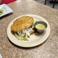 Vegan gordita at The Corner in Grandview