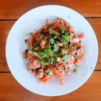 Myanmar Tomato salad at Sue's Kitchen in Mawlamyine