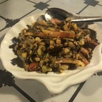 Tea leaf salad at Sue's Kitchen in Mawlamyine