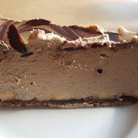 Spectacular coffee banana cheesecake at Cafe Bliss in Victoria