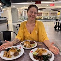 Happy vegan😄 at Padang Vegan Damai in Yogyakarta